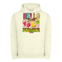 Pigment Pistachio Hello Sweet Summer Time Urban Hoodie - CowhideDigitalArt