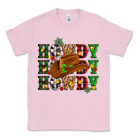 Bubblegum Pink Howdy Howdy Howdy christmas Classic Tee - MaliasSmallBusiness