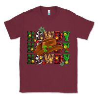 Burgundy Howdy Howdy Howdy christmas Classic Tee - MaliasSmallBusiness