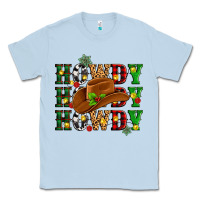 Dusty Blue Howdy Howdy Howdy christmas Classic Tee - MaliasSmallBusiness