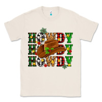 Natural Howdy Howdy Howdy christmas Classic Tee - MaliasSmallBusiness