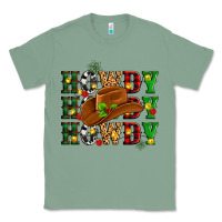 Sage Howdy Howdy Howdy christmas Classic Tee - MaliasSmallBusiness