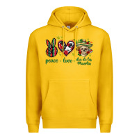 Lemon Peace love dia de los muertos Mexico Premium Hoodie - HowdyJamesFarm
