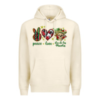 Tofu Peace love dia de los muertos Mexico Premium Hoodie - HowdyJamesFarm