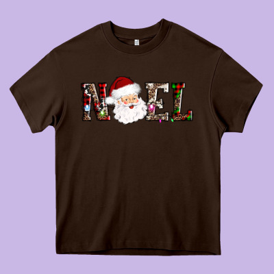Noel Santa Heavy Core Tee Designed By Adodesignshop