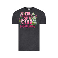 Vintage Black im dreaming of a pink christmas Vintage Tee - MaliasSmallBusiness