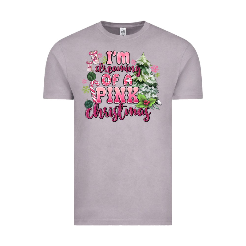 Im Dreaming Of A Pink Christmas Vintage Tee by MaliasSmallBusiness | Teevron