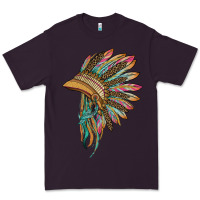 Plum indian leopard headdress Premium Tee - BarkalooDesign