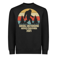 Black Bigfoot Social Distancing World Champion Heavyweight Sweatshirt - Bettercallsaul