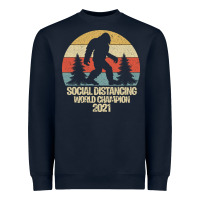 Navy Bigfoot Social Distancing World Champion Heavyweight Sweatshirt - Bettercallsaul