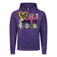 Cloud Purple my first day of 4th grade Vintage Hoodie - NancyCooperArtShop