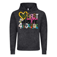 Vintage Black my first day of 4th grade Vintage Hoodie - NancyCooperArtShop