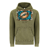 Vintage Olive Football Lips Vintage Hoodie - Jasminsmagicworld