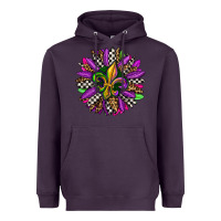 Plum mardi gras sunflower Heavyweight Hoodie - OliviaCreatesArt