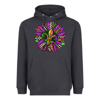 Smoke mardi gras sunflower Heavyweight Hoodie - OliviaCreatesArt