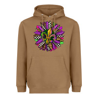 Toasted Coconut mardi gras sunflower Heavyweight Hoodie - OliviaCreatesArt