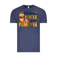 Vintage Denim whatever spices your pumpkin Vintage Tee - MaliasSmallBusiness