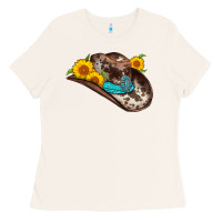 Bone cowboy hat Ladies Tee - AdoDesignShop