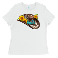 White cowboy hat Ladies Tee - AdoDesignShop