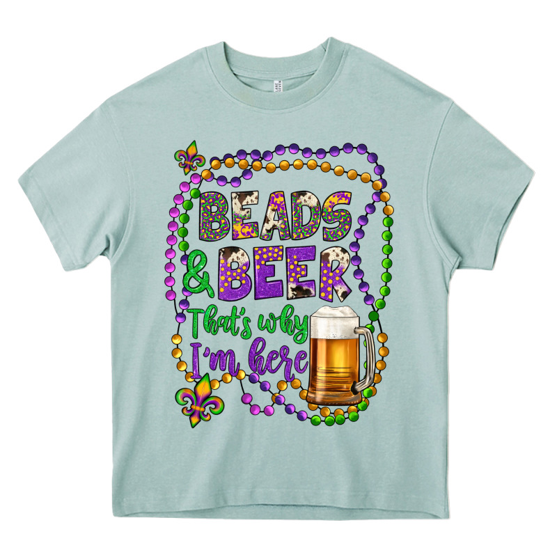 Beads & Beer That's Why I'm Here Heavy Core Tee by Artiststas | Teevron