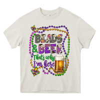 Cream beads & beer that's why i'm here Heavy Core Tee - Artiststas