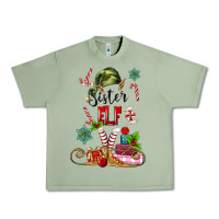 Oil Green sister elf Urban Heavy Tee - MaliasSmallBusiness