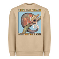 Mushroom Let's Eat Trash & Get Hit By A Car Heavyweight Sweatshirt - Bettercallsaul