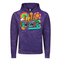 Cloud Purple hello preschool Vintage Hoodie - NancyCooperArtShop