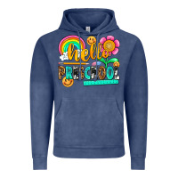 Vintage Denim hello preschool Vintage Hoodie - NancyCooperArtShop