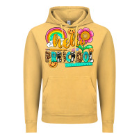 Vintage Mustard hello preschool Vintage Hoodie - NancyCooperArtShop