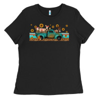Black western animals truck Ladies Tee - Jasminsmagicworld