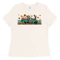 Bone western animals truck Ladies Tee - Jasminsmagicworld