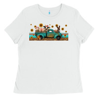 White western animals truck Ladies Tee - Jasminsmagicworld