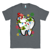 Charcoal Heather Christmas Teeth Dentist Classic Tee - MaliasSmallBusiness