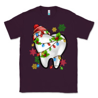 Plum Christmas Teeth Dentist Classic Tee - MaliasSmallBusiness