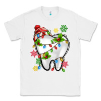 White Christmas Teeth Dentist Classic Tee - MaliasSmallBusiness