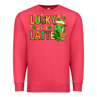 Cardinal St. Patrick's Lucky a latte Premium Sweatshirt - OliviaCreatesArt