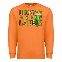 Carrot St. Patrick's Lucky a latte Premium Sweatshirt - OliviaCreatesArt