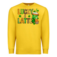 Lemon St. Patrick's Lucky a latte Premium Sweatshirt - OliviaCreatesArt