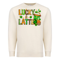 Sandshell St. Patrick's Lucky a latte Premium Sweatshirt - OliviaCreatesArt