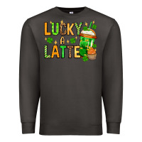 Smoke St. Patrick's Lucky a latte Premium Sweatshirt - OliviaCreatesArt