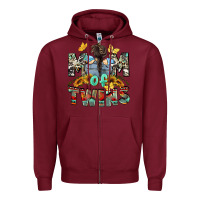 Burgundy mom of twins boys mother's day Zipper Hoodie - CowGirlArtShop
