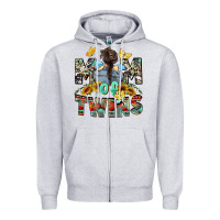Mom Of Twins Boys Mother's Day Zipper Hoodie | Teevron
