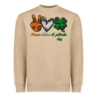 Mushroom peace love st patrick's day Heavyweight Sweatshirt - Bettercallsaul