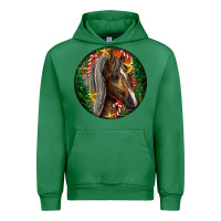 Emerald Tennessee Horse Christmas Urban Hoodie - LillyAllenDesigns