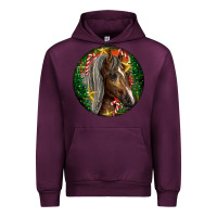 Mauve Wine Tennessee Horse Christmas Urban Hoodie - LillyAllenDesigns
