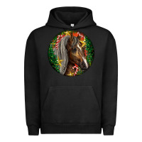 Pigment Black Tennessee Horse Christmas Urban Hoodie - LillyAllenDesigns
