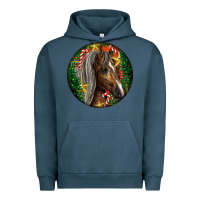 Pigment Midnight Navy Tennessee Horse Christmas Urban Hoodie - LillyAllenDesigns