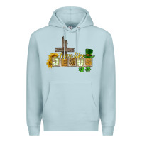 Blue Mist Love like Jesus St. Patrick's Premium Hoodie - CowGirlArtShop