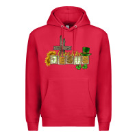 Cardinal Love like Jesus St. Patrick's Premium Hoodie - CowGirlArtShop